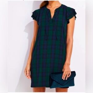 🎄Vineyard Vines🎄Blackwatch Tartan
Plaid Flutter Sleeve Pine Grove